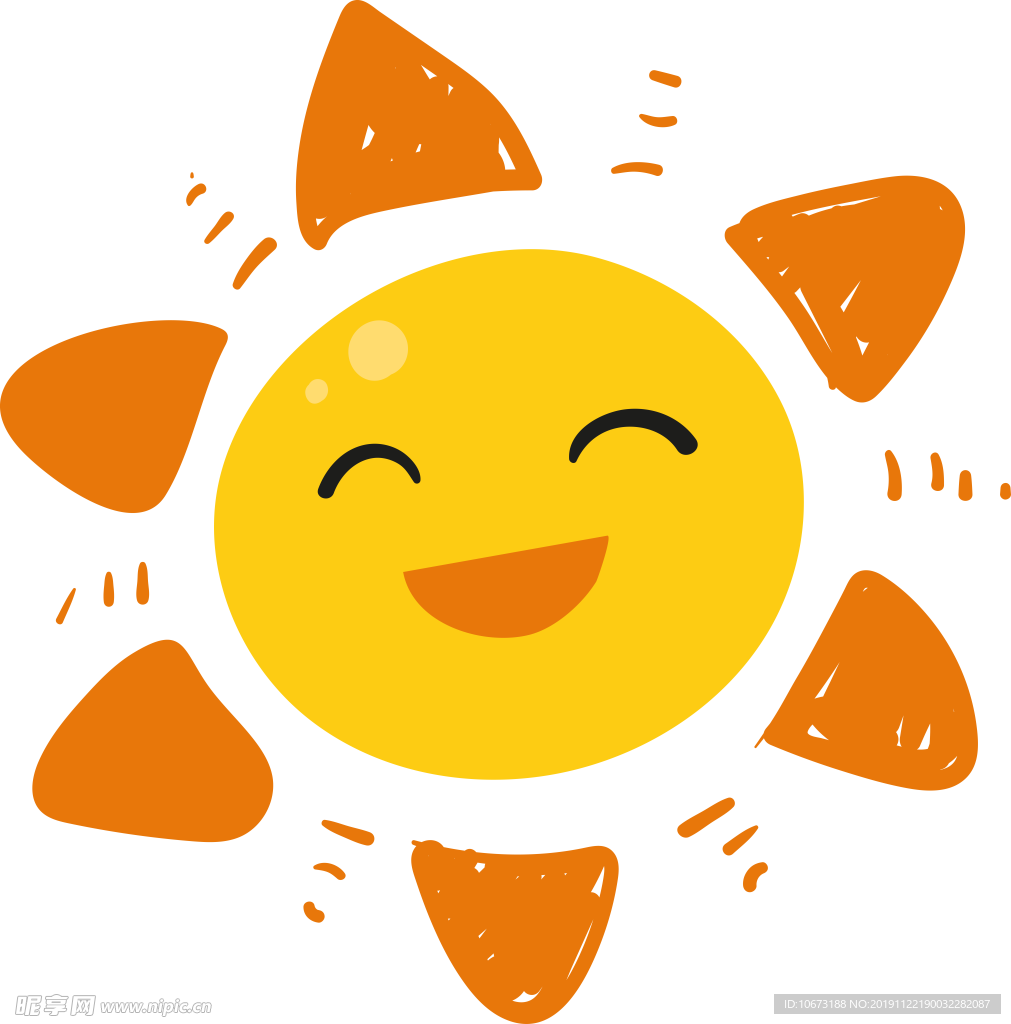 卡通太阳图片