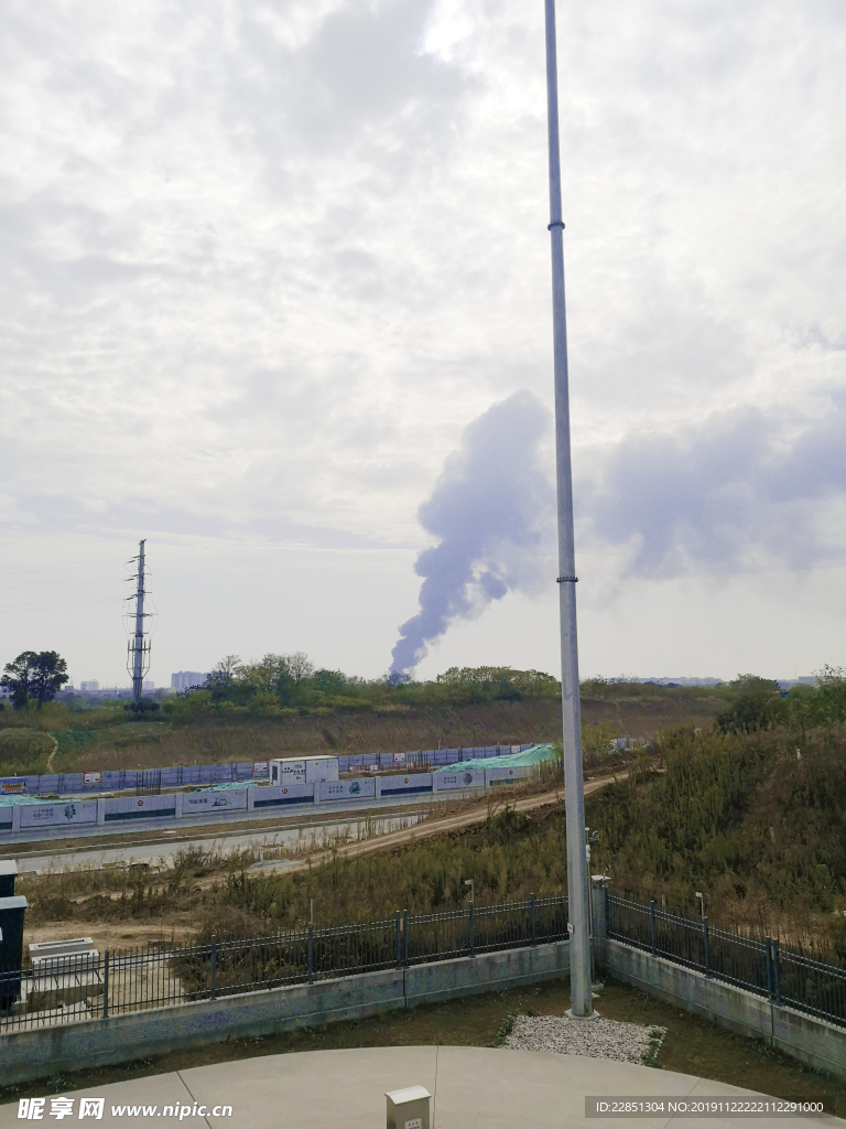 污染，电力，天空