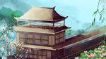 大气国潮风景画