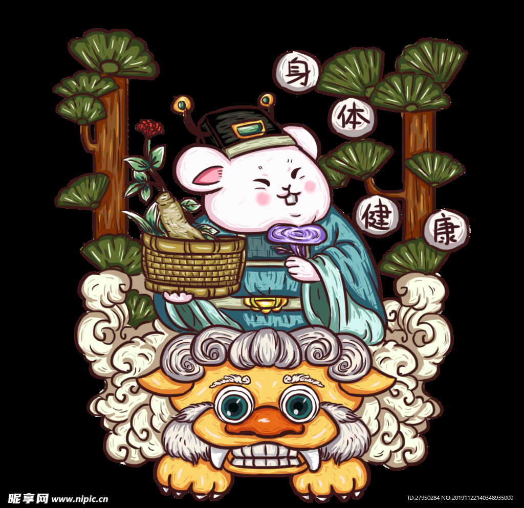 国潮鼠年海报