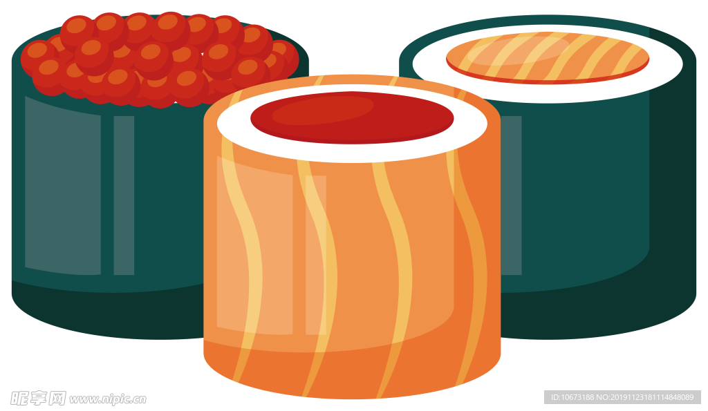卡通寿司图片