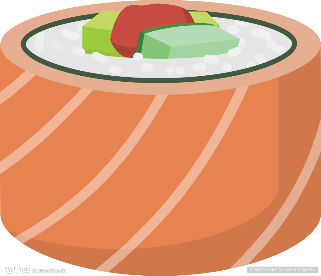 卡通寿司图片