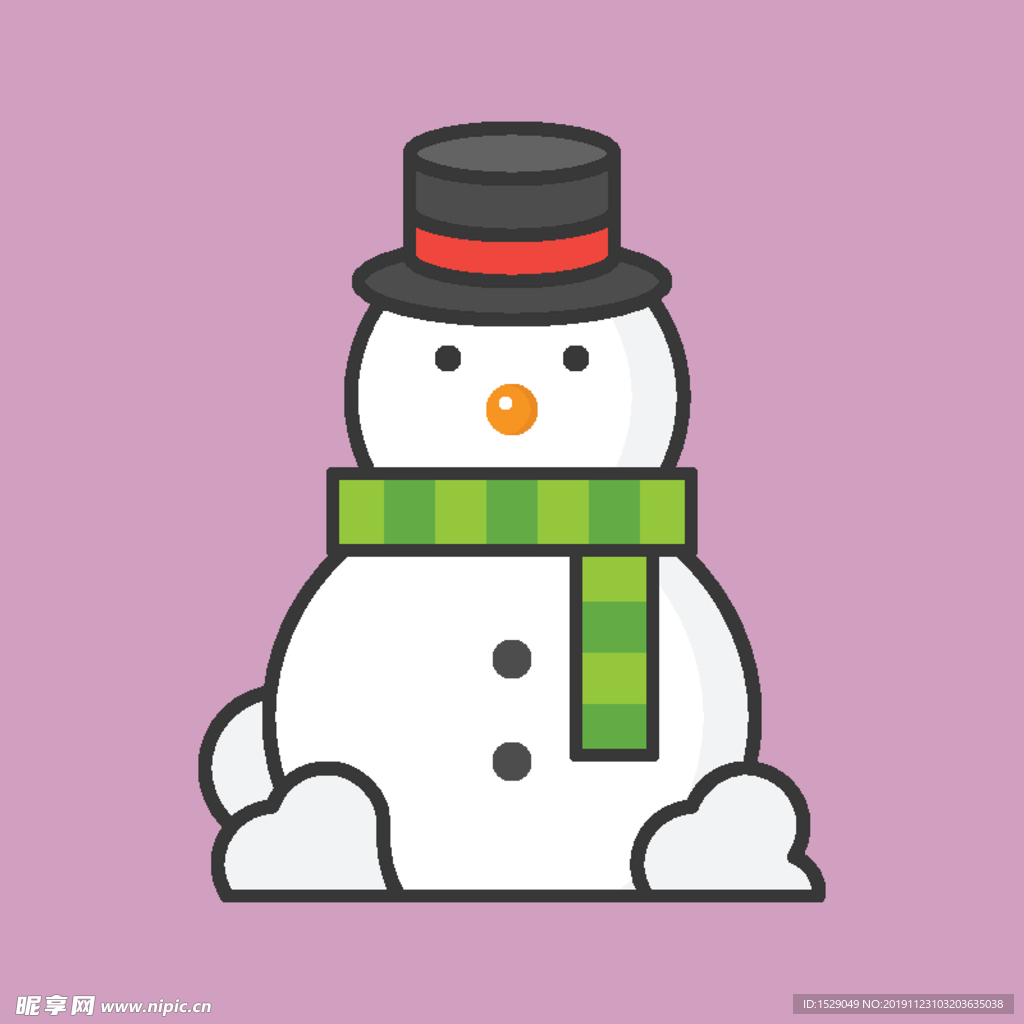 卡通雪人