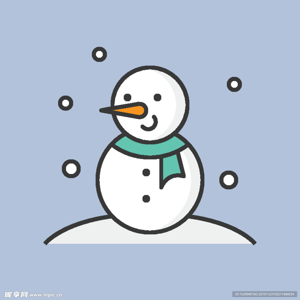 卡通雪人