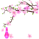 桃花春天PSD
