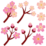 桃花春天PSD