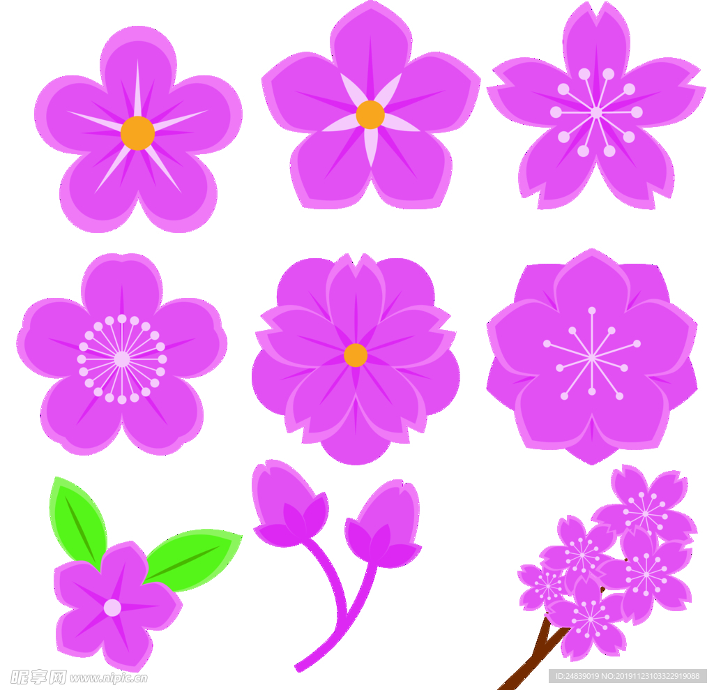 桃花春天PSD