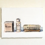日常物品油画教室粉笔板擦
