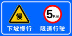 道路标识限速行驶