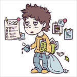 卡通男孩