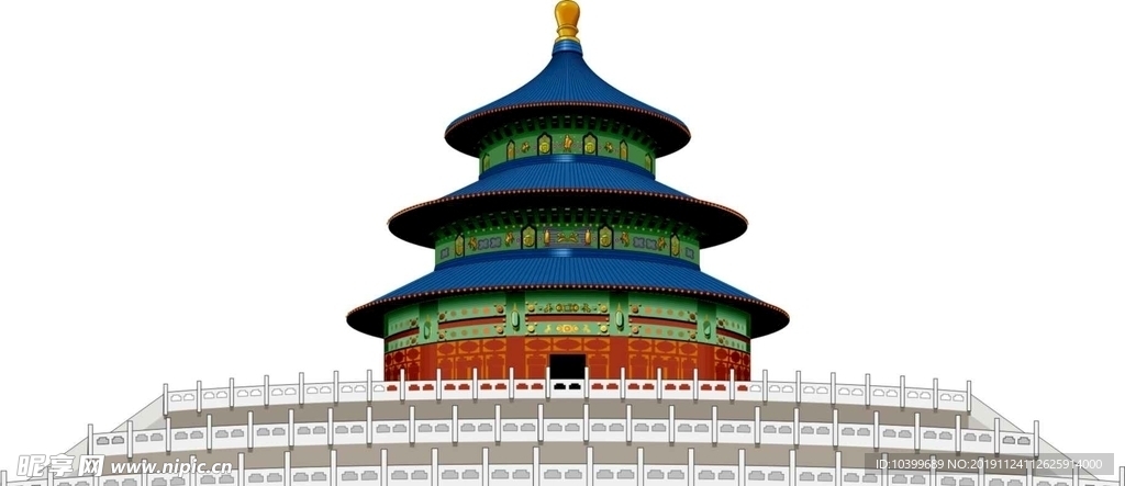 北京天坛故宫建筑设计素材