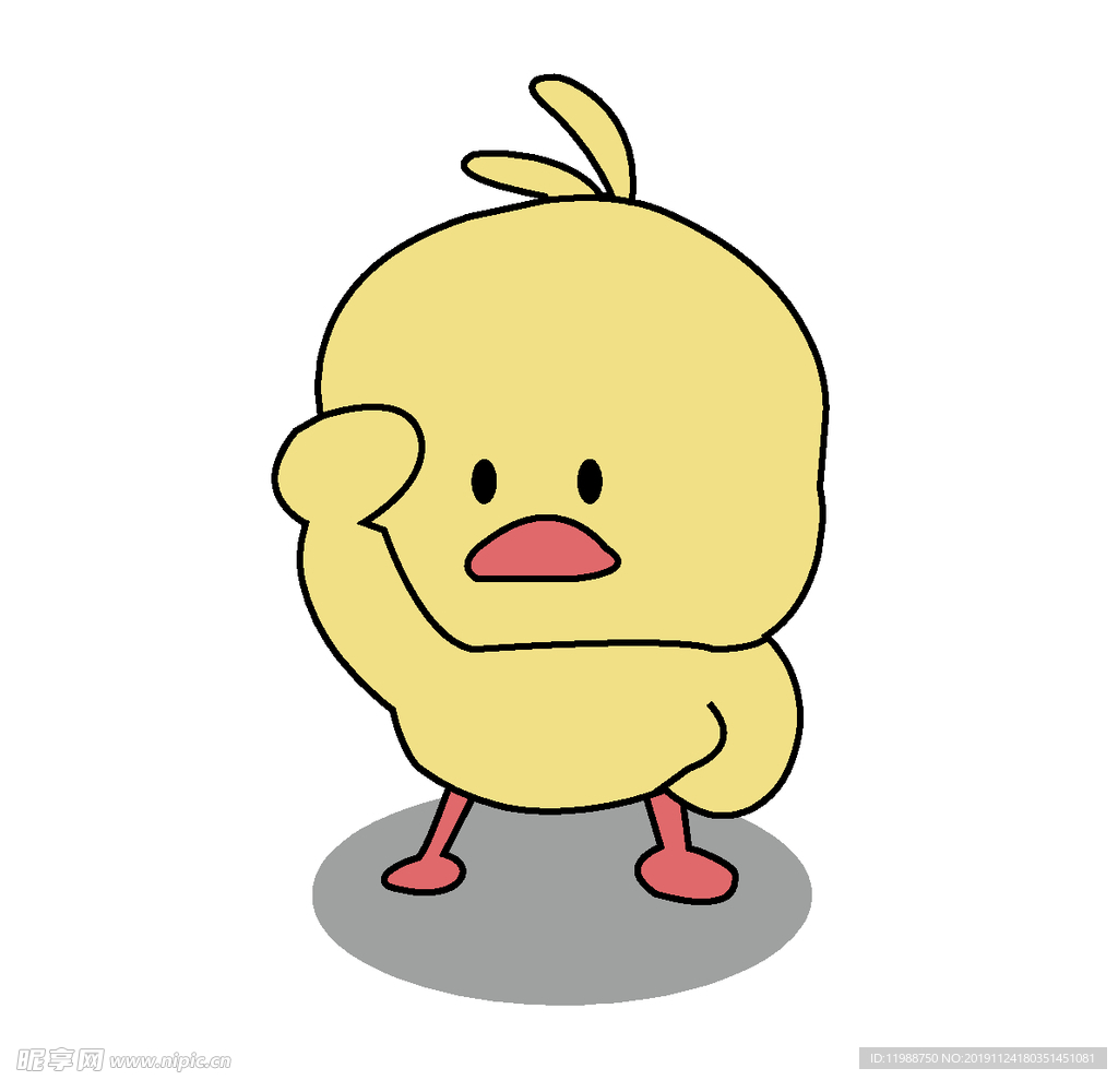 卡通鸭子