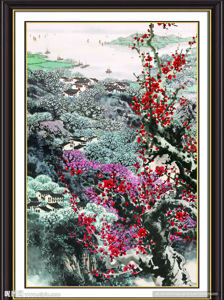 国画梅花