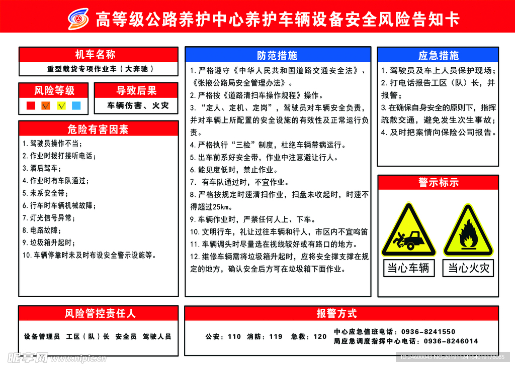 安全生产点告知牌