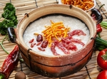 虫草牛肉砂锅粥