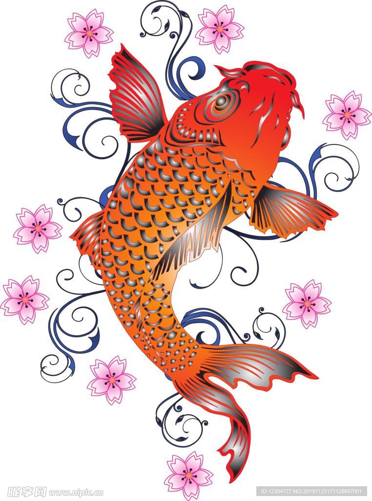 鱼类绘画