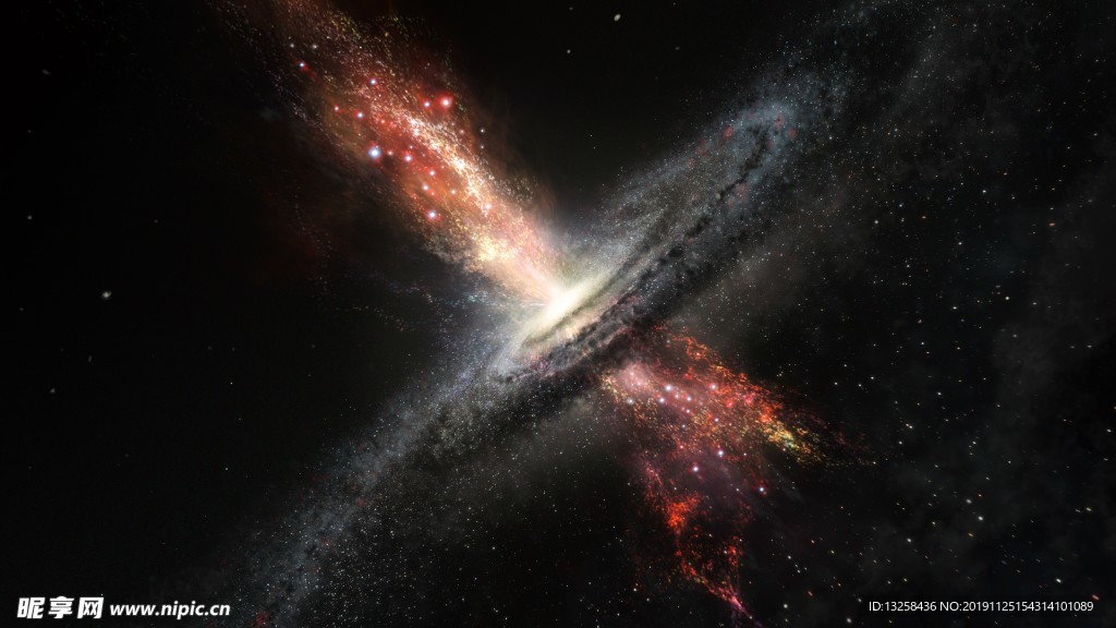 宇宙星云爆炸背景