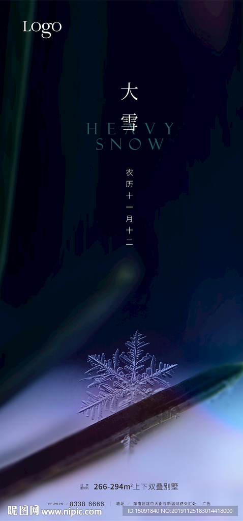 大雪节气海报