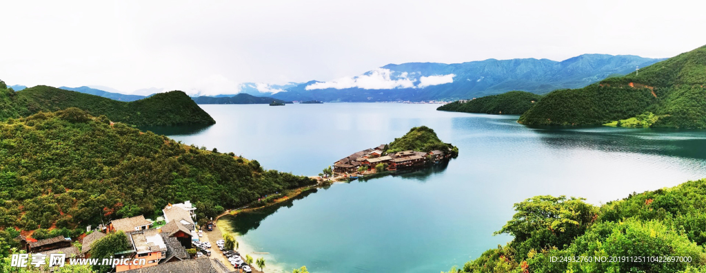 泸沽湖风光  观景台
