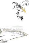 淡雅水墨中国风