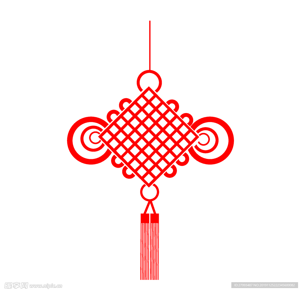 红绳手工编织中国结之十字吉祥结（圆编）又称圆形玉米结 - 知乎
