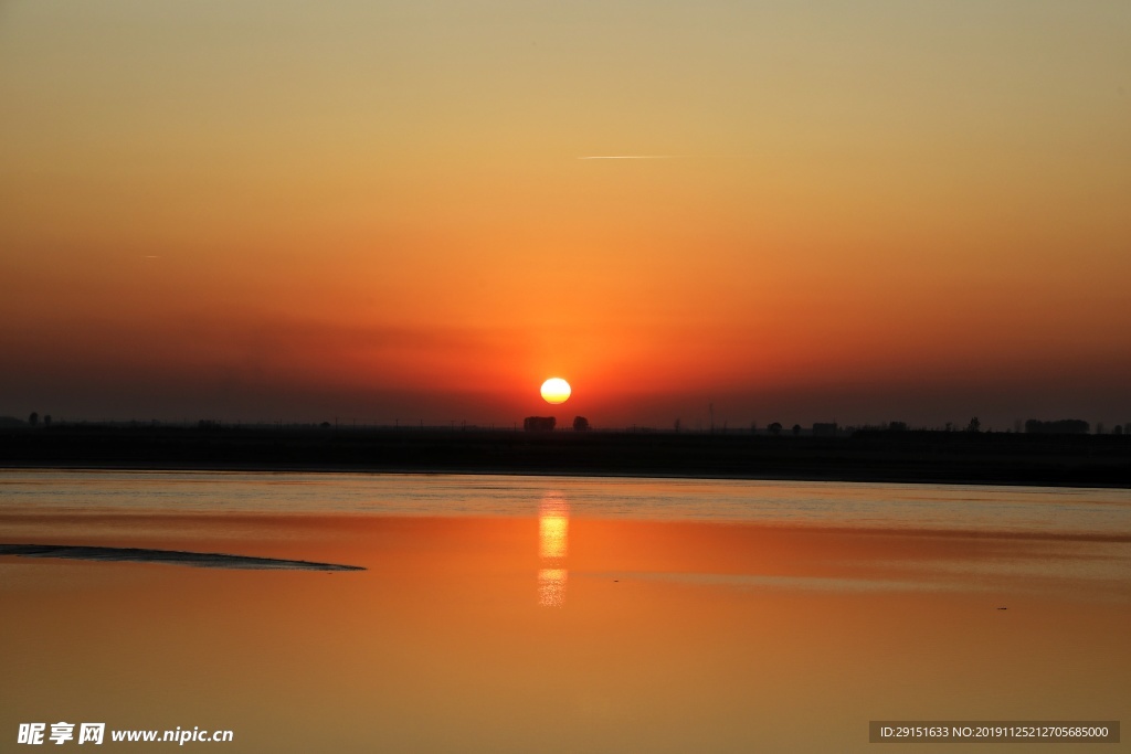 黄河夕阳