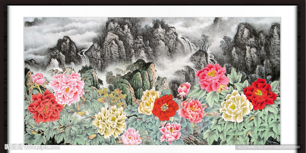 国画牡丹
