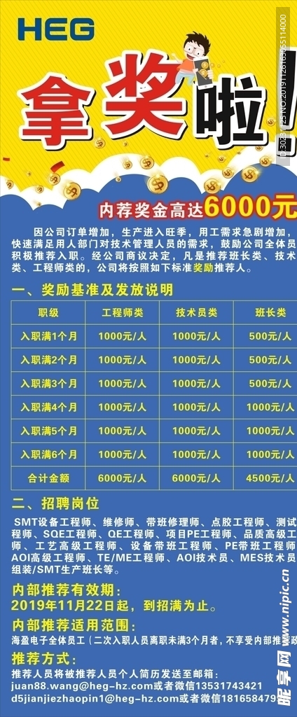 员工推荐奖