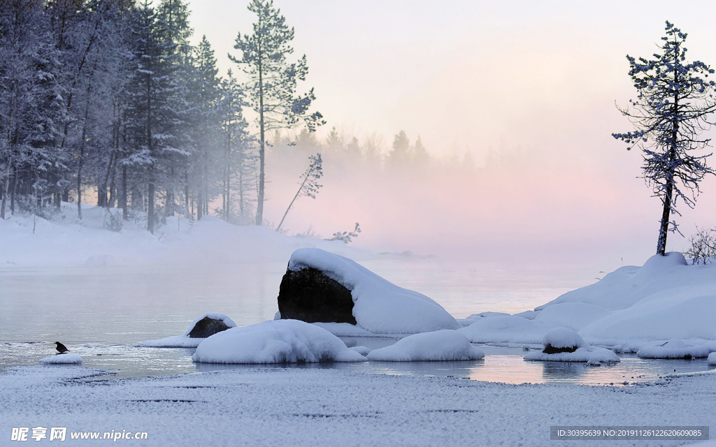 雪景背景
