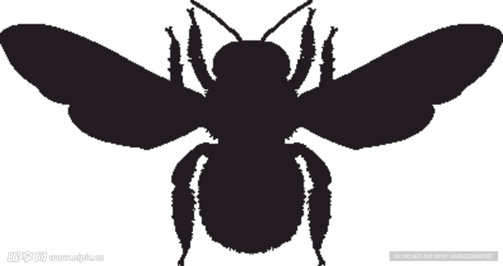 昆虫系列 黄蜂剪影
