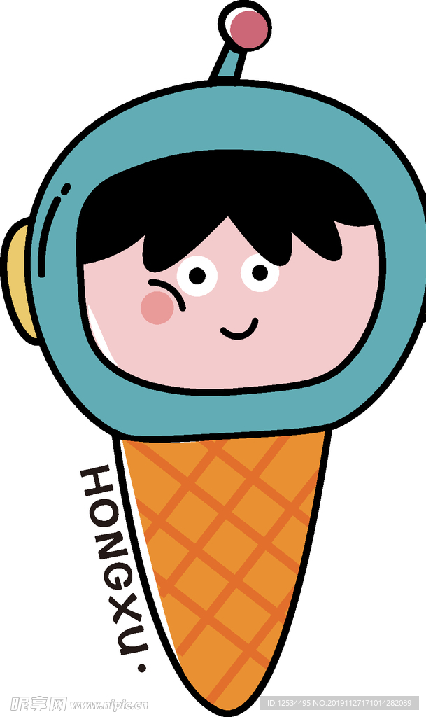 小孩冰淇淋
