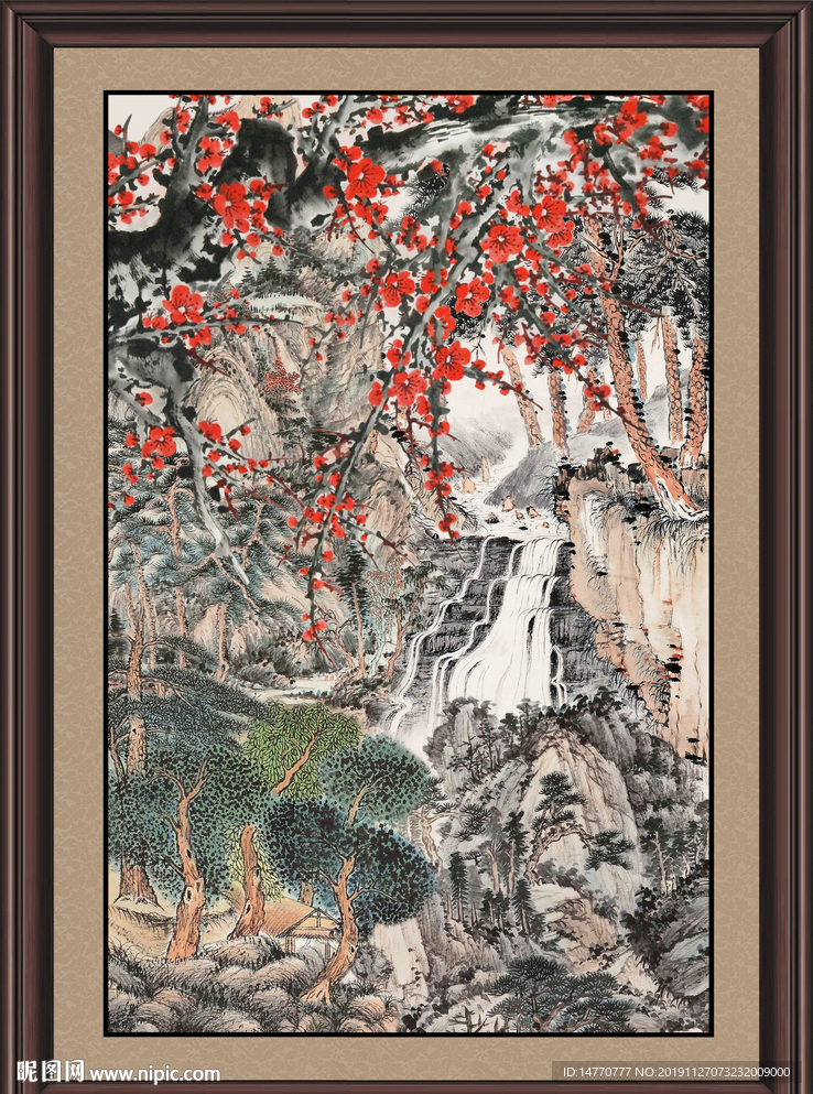 国画梅花