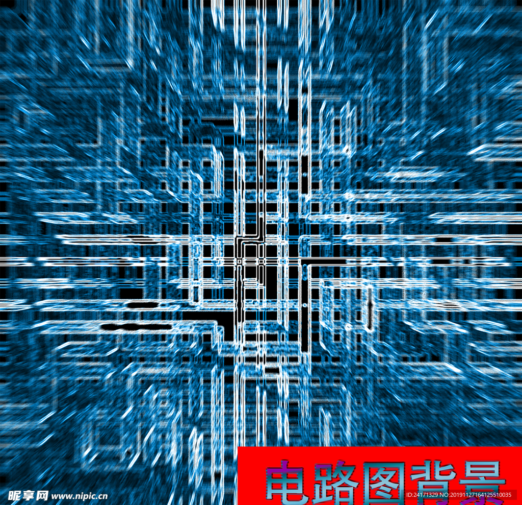 电路图背景，蓝色背景