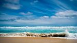 海滩海边蓝色天空高清素材