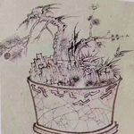 素描盆景