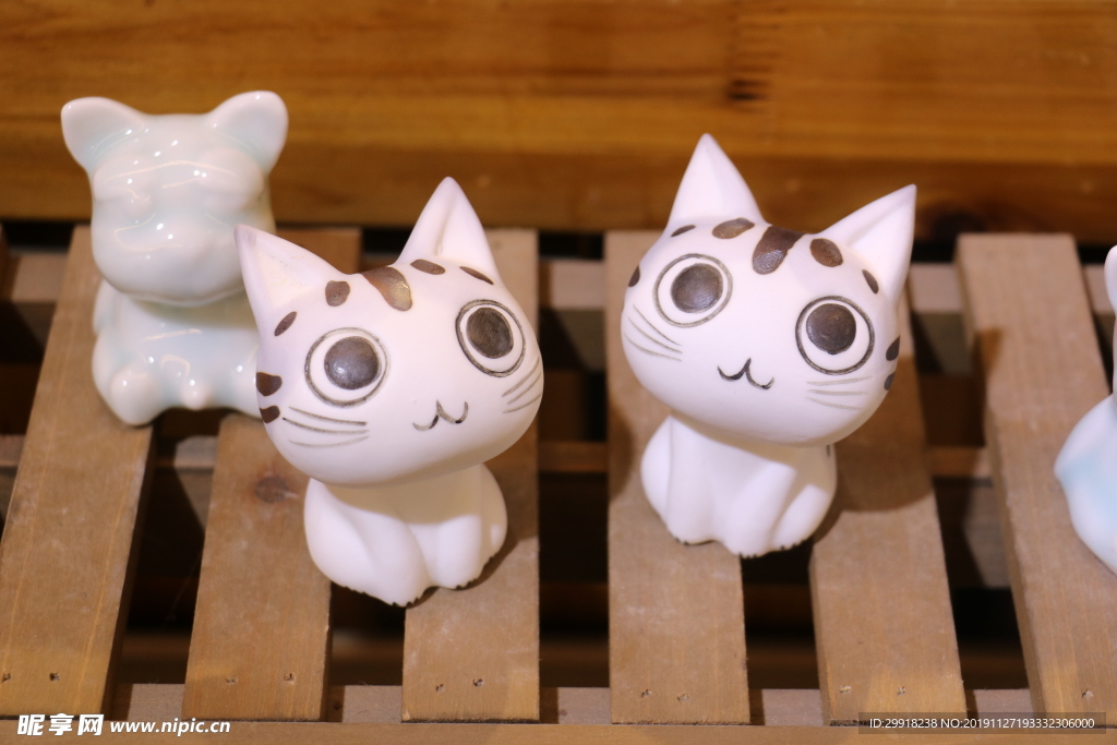 萌猫瓷器