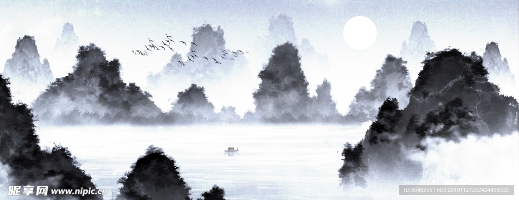 意境山水画