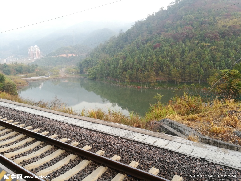 铁路 铁轨 风景 山水  自然