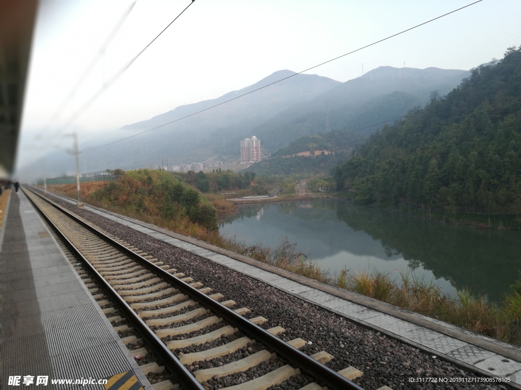 铁路 铁轨 风景 山水  自然