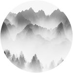 抽象意境水墨画