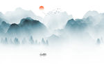 水墨山水装饰画
