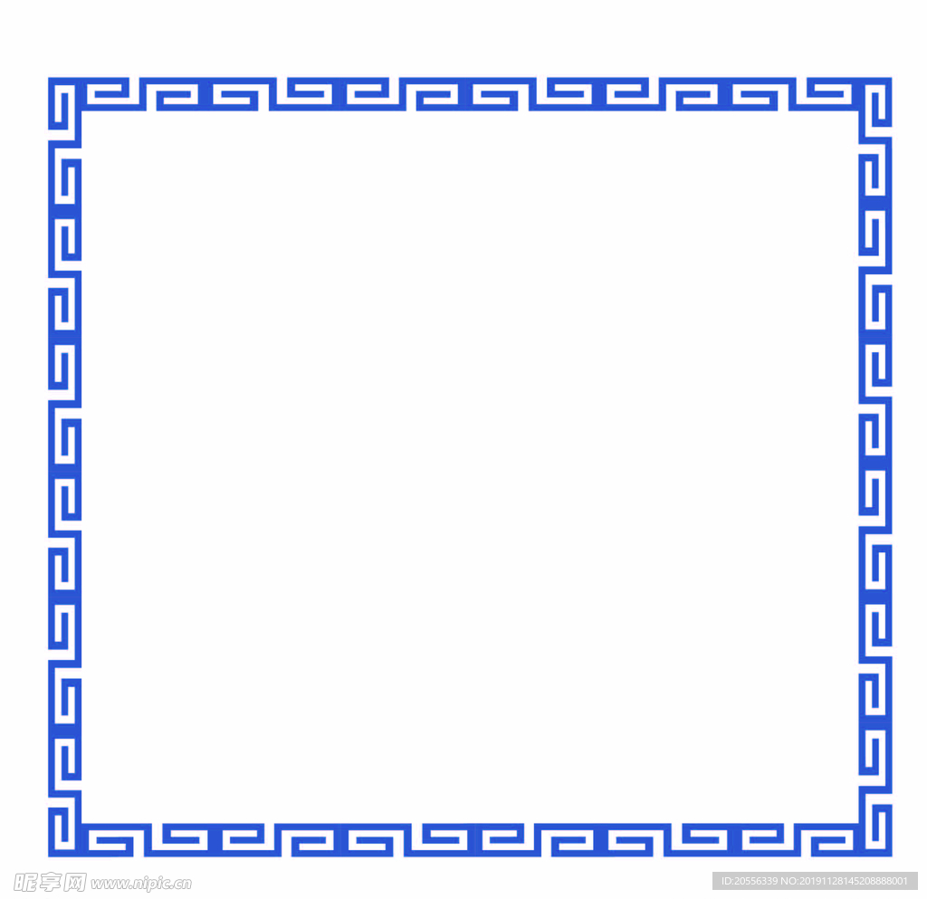 古典回字花边矢量图