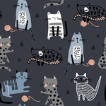 卡通可爱动物猫狗插画
