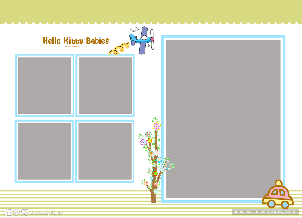 简约卡通可爱儿童相册海报素材