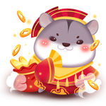 鼠年春节吉祥物