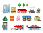 卡通城市建筑