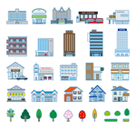 卡通城市i建筑