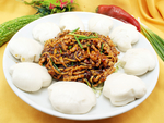 鱼香肉丝夹饼