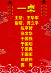 婚礼桌牌
