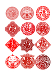 剪纸福